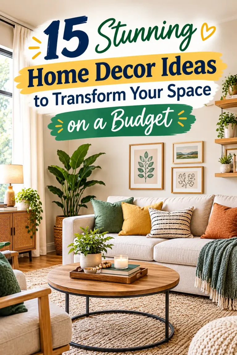 15 Stunning Home Decor Ideas to Transform Your Space on a Budget