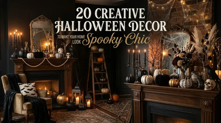 20 Creative Halloween Decor Ideas to Make Your Home Look Spooky Chic