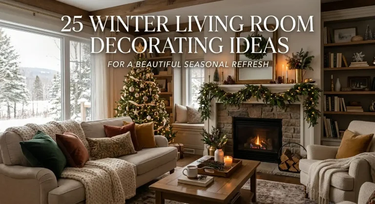 25 Winter Living Room Decorating Ideas for a Beautiful Seasonal Refresh
