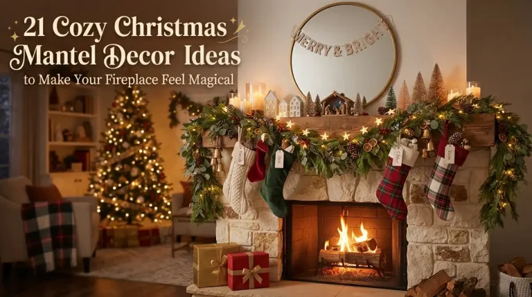 21 Cozy Christmas Mantel Decor Ideas to Make Your Fireplace Feel Magical
