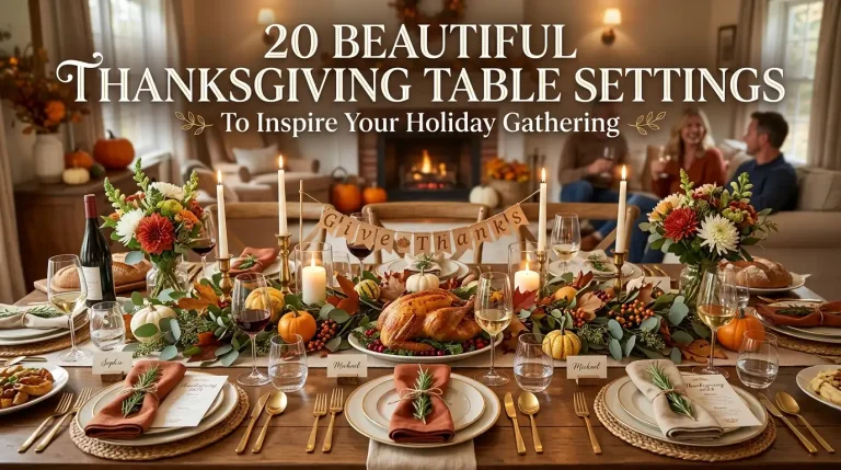 20 Beautiful Thanksgiving Table Settings to Inspire Your Holiday Gathering